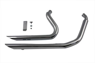 Exhaust Drag Pipe Set Side Cut