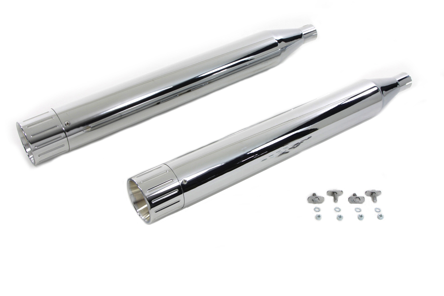 Muffler Set with Chrome Ball Milled End Tips