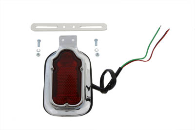 Chrome LED Tombstone Tail Lamp Assembly