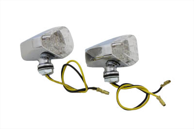 Micro Amber LED and Clear Lens Marker Lamp Set