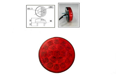 Roulette Style Stop Tail Lamp with Red Lens