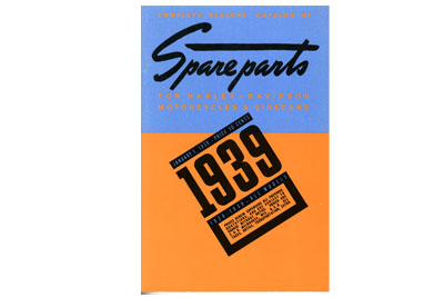 Spare Parts Book for 1926-1939