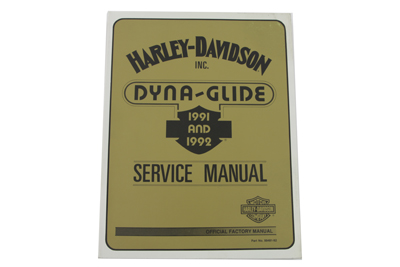 Factory Service Manual for All 1991-1992 Dyna Glide