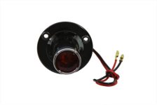 Black 1" Round Tail Lamp (image for) Black 1" Round Tail Lamp