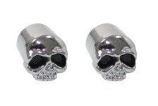 Skull Valve Stem Cover Chrome (image for) Skull Valve Stem Cover Chrome