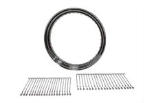 19" X 2.50" Wheel Rim and Spoke Kit Chrome Alloy (image for) 19" X 2.50" Wheel Rim and Spoke Kit Chrome Alloy