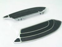 Chrome Driver Rocket Style Footboard Set (image for) Chrome Driver Rocket Style Footboard Set