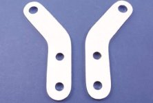Chrome Elevated Footpeg Mount Bracket Set (image for) Chrome Elevated Footpeg Mount Bracket Set