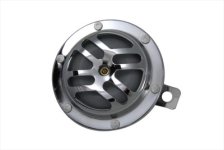 Round Horn 12 Volt Chrome 4" (image for) Round Horn 12 Volt Chrome 4"