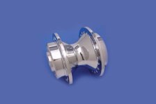 Chrome Front Wheel Hub 25mm Bearings (image for) Chrome Front Wheel Hub 25mm Bearings
