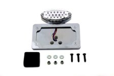 Chrome Billet Fender Mount LED Tail Lamp with Clear Lens (image for) Chrome Billet Fender Mount LED Tail Lamp with Clear Lens