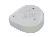 Tear Drop Air Cleaner Skull Chrome (image for) Tear Drop Air Cleaner Skull Chrome