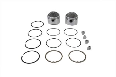 3-3/16" Forged Piston Set .010 Oversize - Click Image to Close