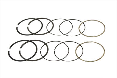 88" Twin Cam Moly Piston Ring Set Standard - Click Image to Close