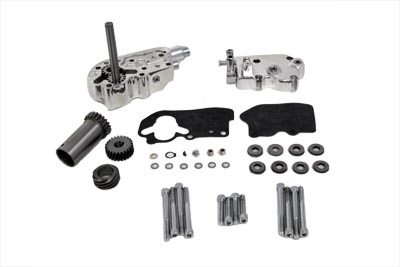 Polished Oil Pump Assembly with Breather - Click Image to Close