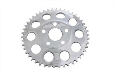 Rear Chrome 46 Tooth Sprocket - Click Image to Close