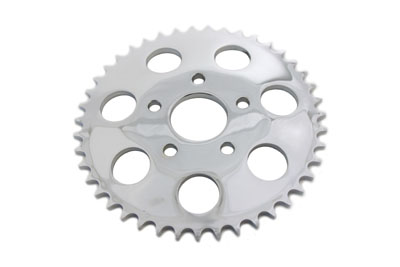 Chrome 43 Tooth Rear Sprocket - Click Image to Close