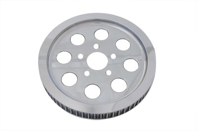 Rear Drive Pulley 61 Tooth Chrome - Click Image to Close