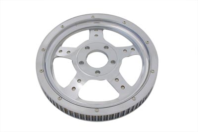 Rear Drive Pulley 68 Tooth Chrome - Click Image to Close