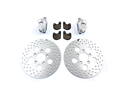 Front Dual Disc Caliper and 10" Disc Kit - Click Image to Close
