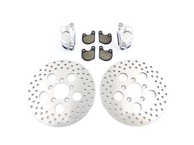 Front Dual Disc Calipers and 10" Disc Kit - Click Image to Close