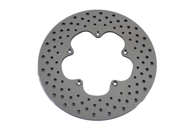 11-1/2" Drilled Front Brake Disc Clover Leaf Style - Click Image to Close