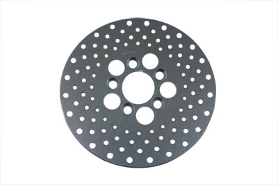 10" Drilled Front Brake Disc Steel - Click Image to Close