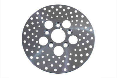 10" Drilled Front Brake Disc Stainless Steel - Click Image to Close