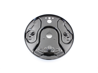Rear Hydraulic Brake Backing Plate Black - Click Image to Close