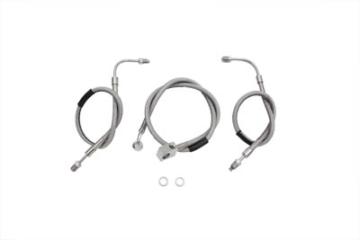Stainless Steel Front Brake Hoses 27" and 18"