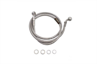 Stainless Steel Front Brake Hose 39-1/4" - Click Image to Close