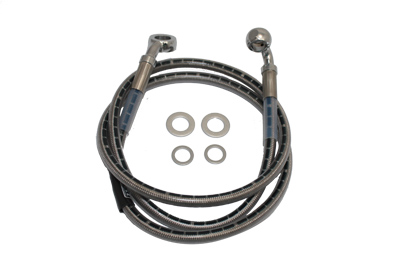 Stainless Steel Front Brake Hose 41-3/8" - Click Image to Close
