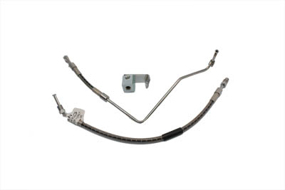 Stainless Steel Rear Brake Hoses 20" and 19"
