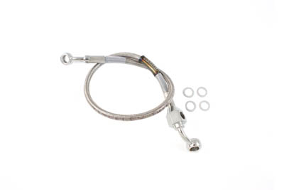 Stainless Steel 21-1/2" Rear Brake Hose - Click Image to Close
