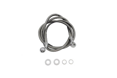 Stainless Steel 56" Front Brake Hose - Click Image to Close