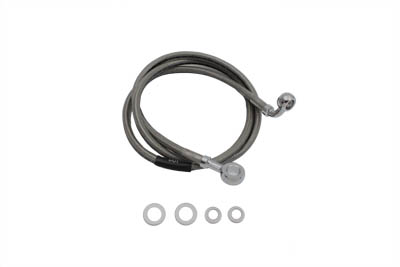 Stainless Steel Front Brake Hose 46-1/2" - Click Image to Close