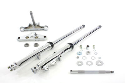 41mm Fork Kit with Chrome Sliders - Click Image to Close