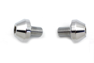 41mm Taper Top Socket Chrome Fork Caps - Click Image to Close