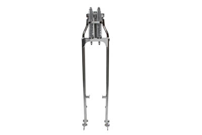 36-5/8" Chrome Spring Fork Kit Tapered Leg Style