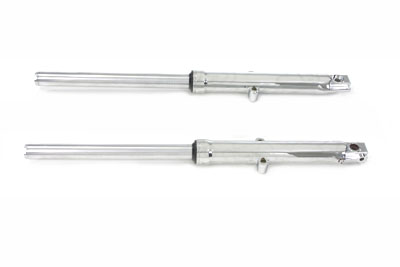 39mm Fork Tube Assembly with Chrome Sliders - Click Image to Close