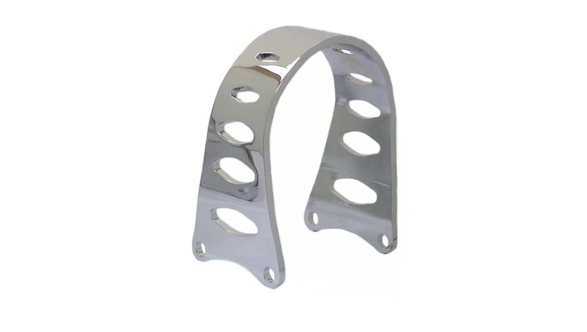 39mm Chrome Tomahawk Front Fork Brace - Click Image to Close