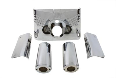 Fork Cover Kit Chrome - Click Image to Close