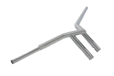 8" Flying V-Bar Handlebar with Indents - Click Image to Close