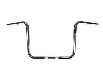 14" Wide Body Ape Hanger Handlebar with Indents - Click Image to Close