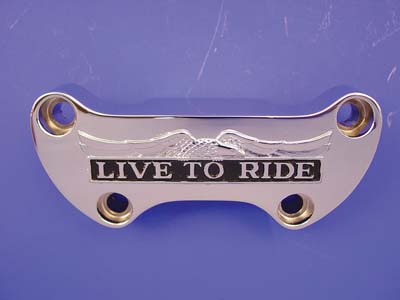 Live to Ride Riser Top Clamp Chrome - Click Image to Close