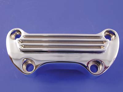 Finned Riser Top Clamp Chrome - Click Image to Close