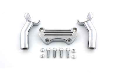 4-7/8" Pullback Riser Set Chrome - Click Image to Close