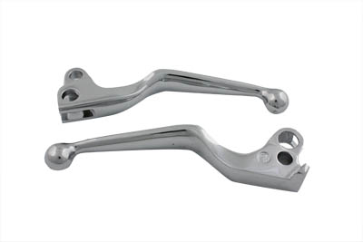 Hand Lever Set Chrome Wide - Click Image to Close