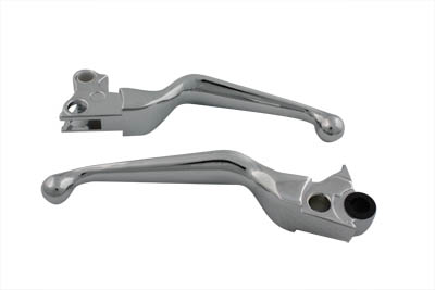 V-Cut Hand Lever Set Chrome - Click Image to Close