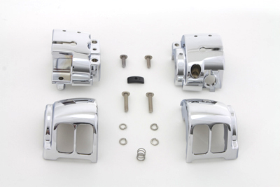 Handlebar Control Switch Housing Kit Chrome